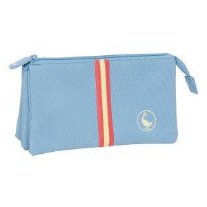 Dreifaches Mehrzweck-Etui El Ganso Cerulean Blau 22 x 12 x 3 cm