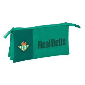 Dreifaches Mehrzweck-Etui Real Betis Balompié grün 22 x 12 x 3 cm