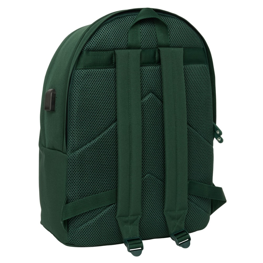 Laptop- und Tablet-Rucksack mit USB-Anschluss El Ganso Basics grün
