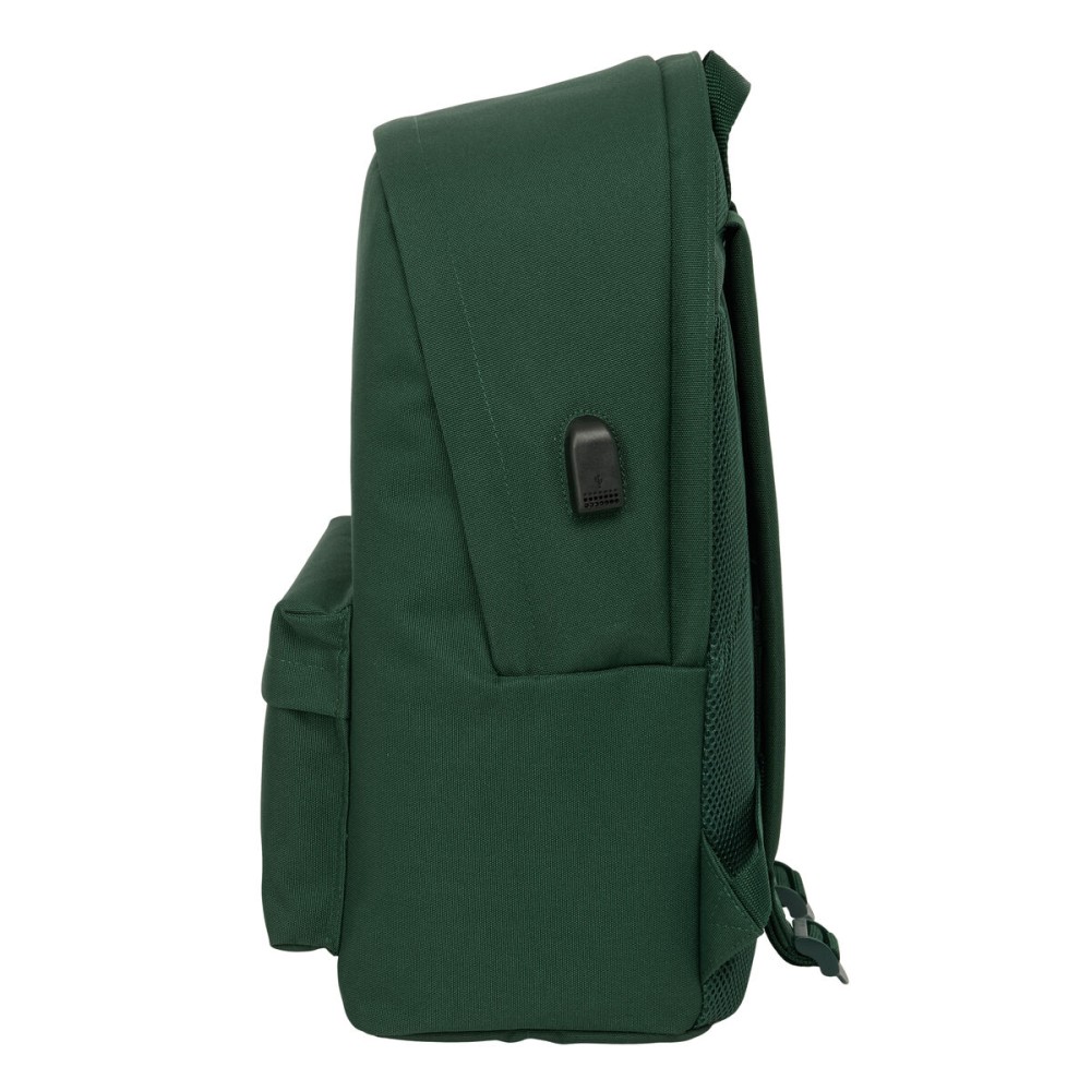Laptop- und Tablet-Rucksack mit USB-Anschluss El Ganso Basics grün
