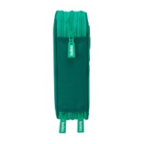 Dreifaches Federmäppchen Real Betis Balompié Aquamarin 12,5 x 19,5 x 5,5 cm 37 Stücke