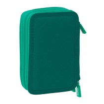 Dreifaches Federmäppchen Real Betis Balompié Aquamarin 12,5 x 19,5 x 5,5 cm 37 Stücke
