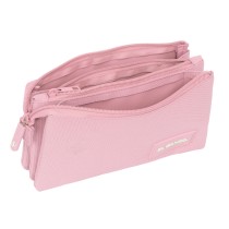 Dreifaches Mehrzweck-Etui El Ganso Pink Rosa 22 x 12 x 3 cm