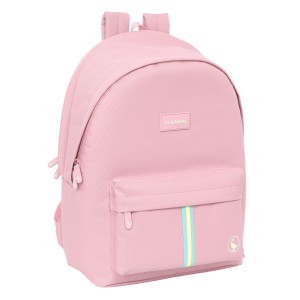Laptop- und Tablet-Rucksack mit USB-Anschluss El Ganso Basics Rosa