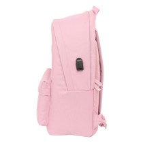 Laptop- und Tablet-Rucksack mit USB-Anschluss El Ganso Basics Rosa