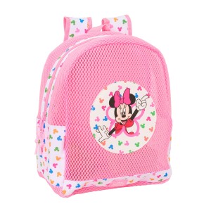 Strandrucksack Minnie Mouse Bunt Rosa 30,5 x 24 x 18 cm Für Kinder
