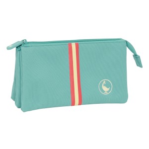 Trousse Fourre-Tout Triple El Ganso Aquarelle Bleu 22 x 12 x 3 cm