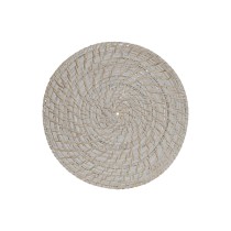 Untersetzer Home ESPRIT Weiß natürlich Bambus Rattan 34 x 34 x 1,5 cm