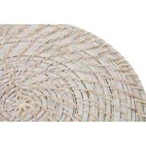 Untersetzer Home ESPRIT Weiß natürlich Bambus Rattan 34 x 34 x 1,5 cm