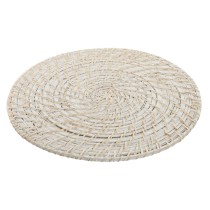 Untersetzer Home ESPRIT Weiß natürlich Bambus Rattan 34 x 34 x 1,5 cm