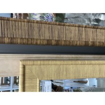 Wall mirror Home ESPRIT Beige Natural Scandi 60 x 2 x 90 cm (4 Units)