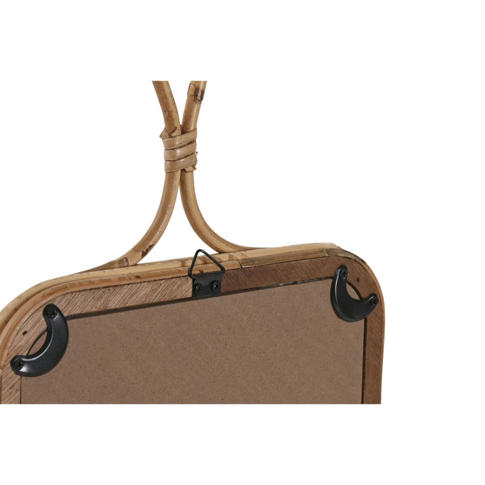 Wall mirror Home ESPRIT Natural 24 x 2,5 x 40 cm (2 Units)