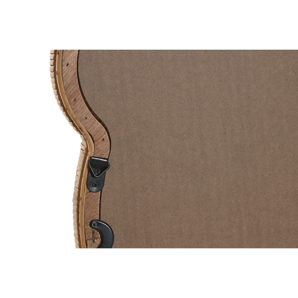 Wall mirror Home ESPRIT Natural 40 x 3 x 42 cm 40 x 3 x 43 cm (2 Units)