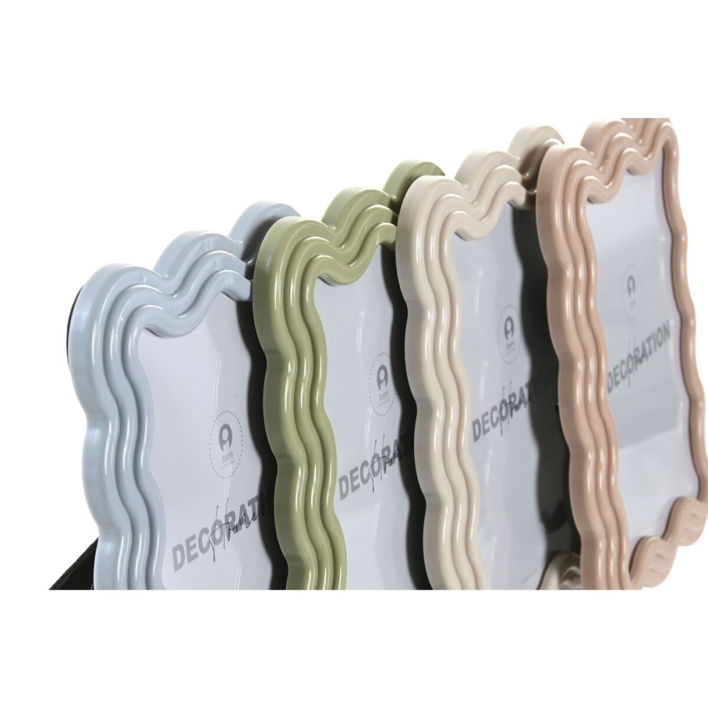 Fotorahmen Home ESPRIT Blau Weiß grün Rosa Kristall ABS Skandinavisch (4 Stück)