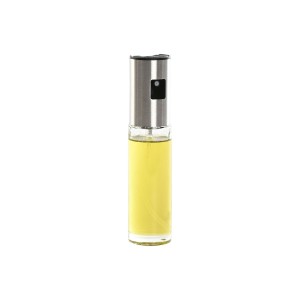Ölfläschchen Home ESPRIT Durchsichtig Edelstahl Kristall 100 ml 4 x 4 x 18,3 cm