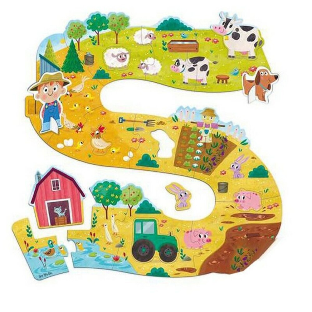Baby-Puzzle: Bauernhof XXL Goula 53176 (17 pcs)