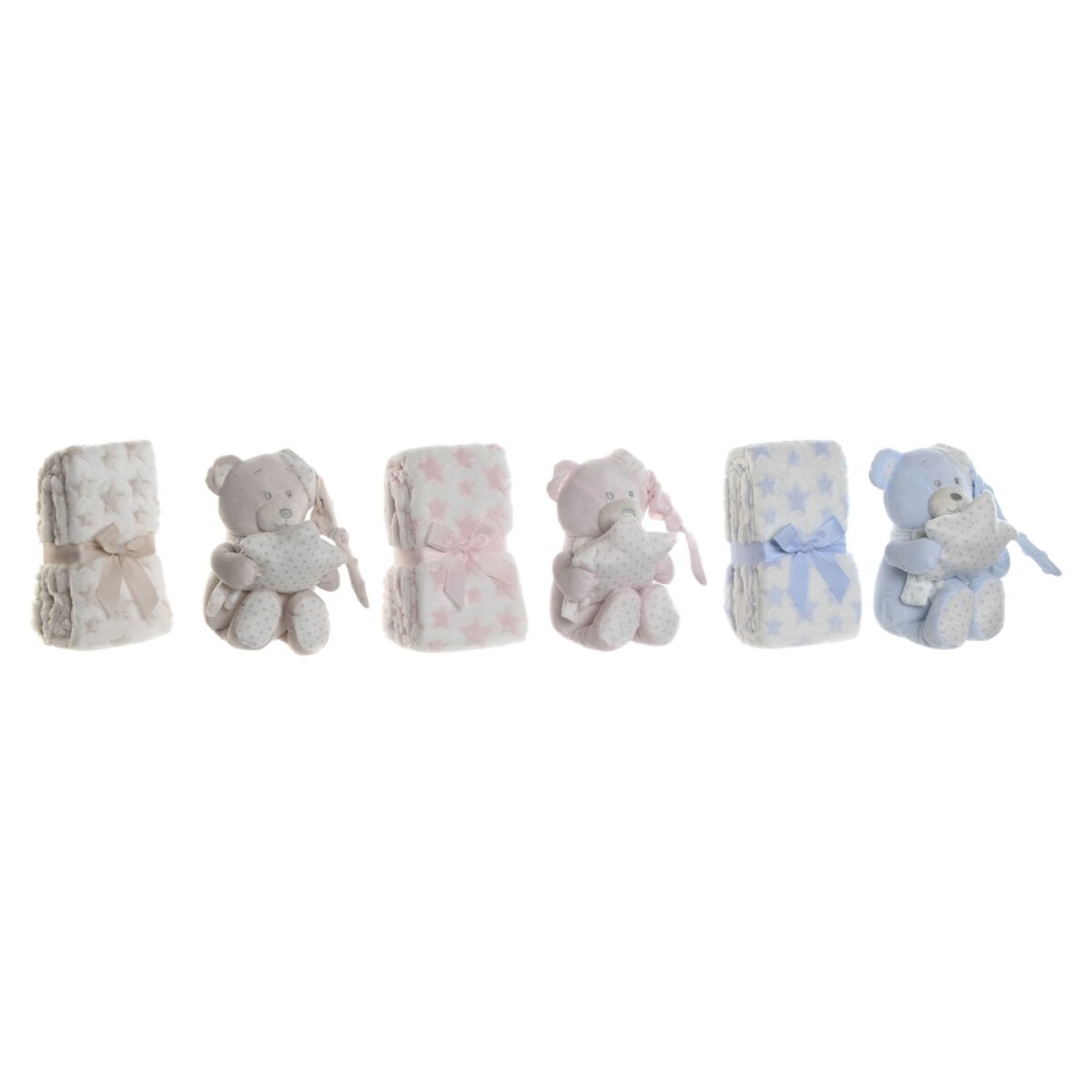 Baby-Geschenk-Set Home ESPRIT Blau Beige Rosa Polyester (3 Stück)