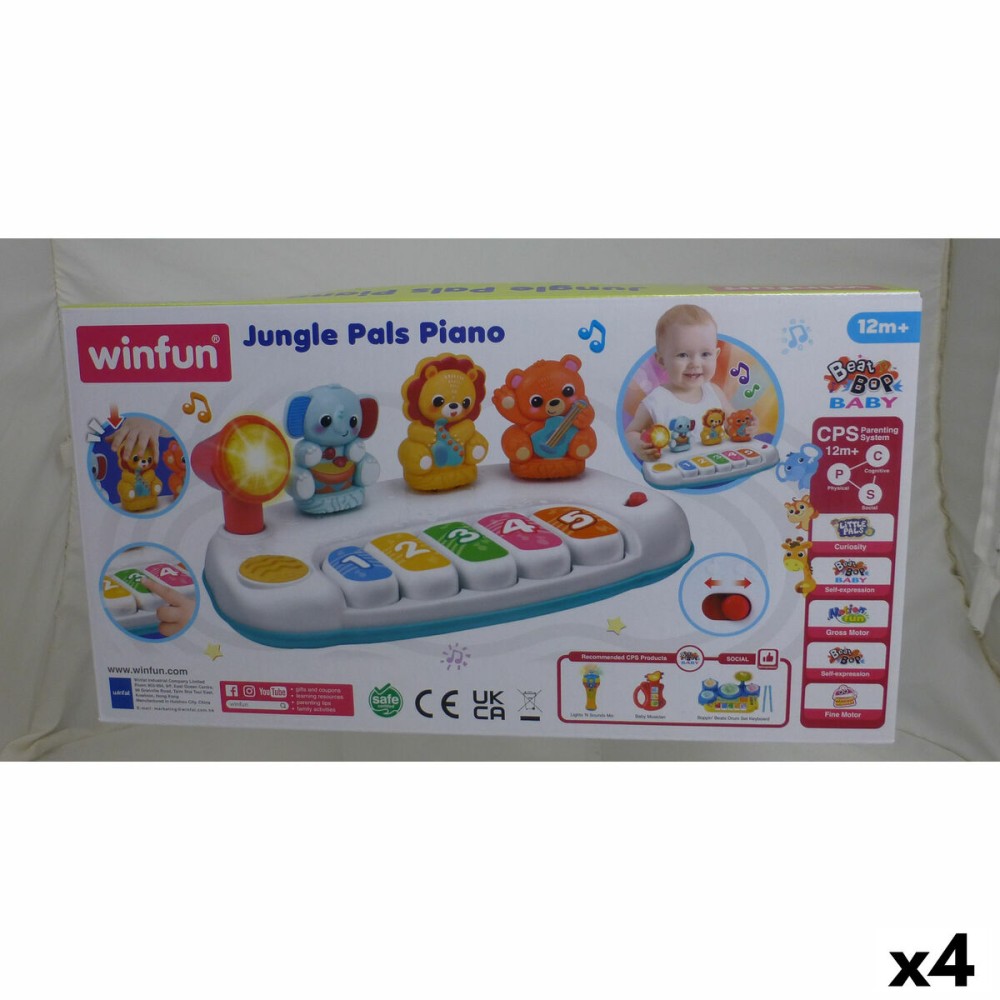 Piano jouet Winfun 26 x 11 x 15 cm (4 Unités)