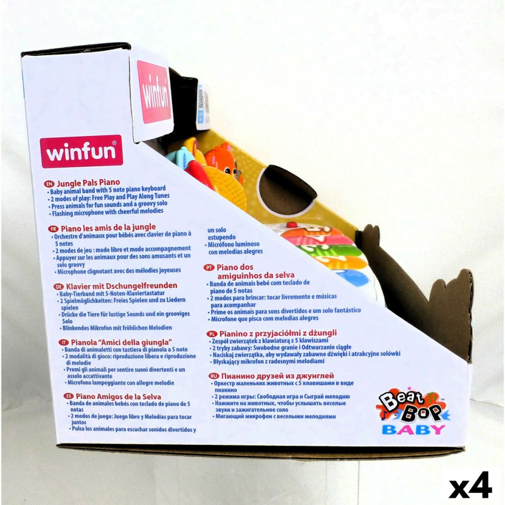 Piano jouet Winfun 26 x 11 x 15 cm (4 Unités)