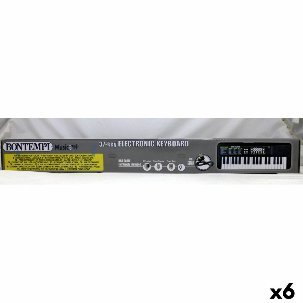 37-Key Keyboard Bontempi 42 x 4 x 15 cm (6 Units)