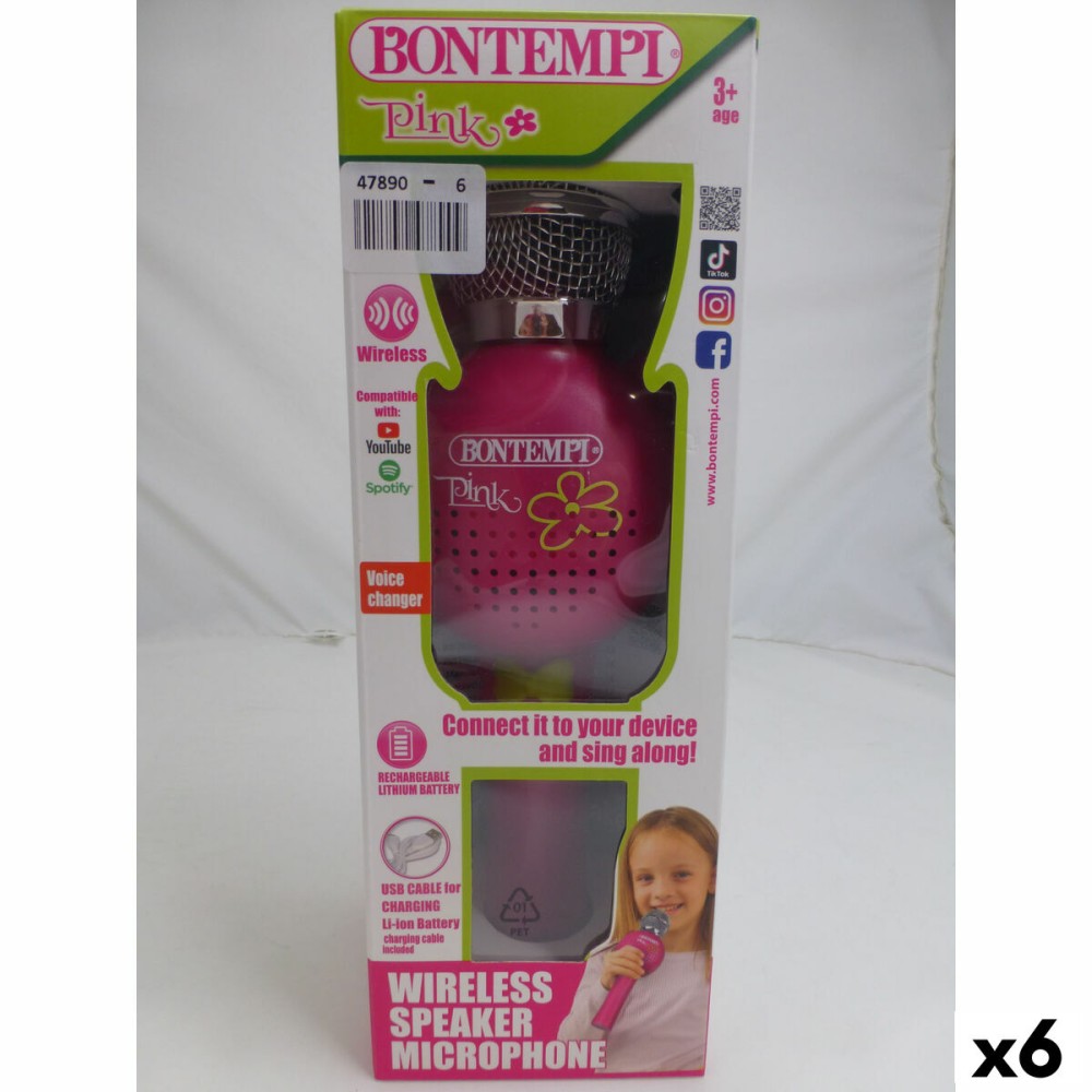 Microphone Karaoké Bontempi 6 Unités