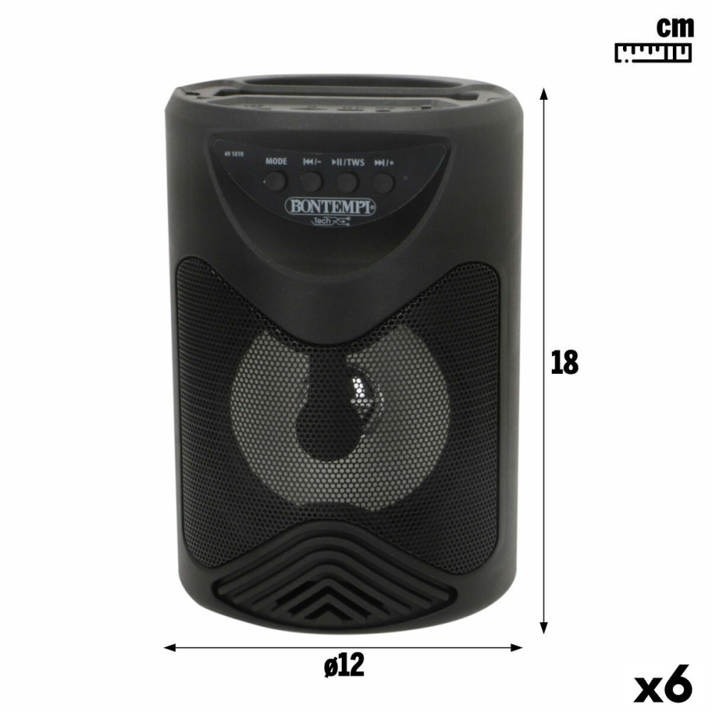 Lautsprecher mit Karaoke Mikrofon Bontempi 6 Stück