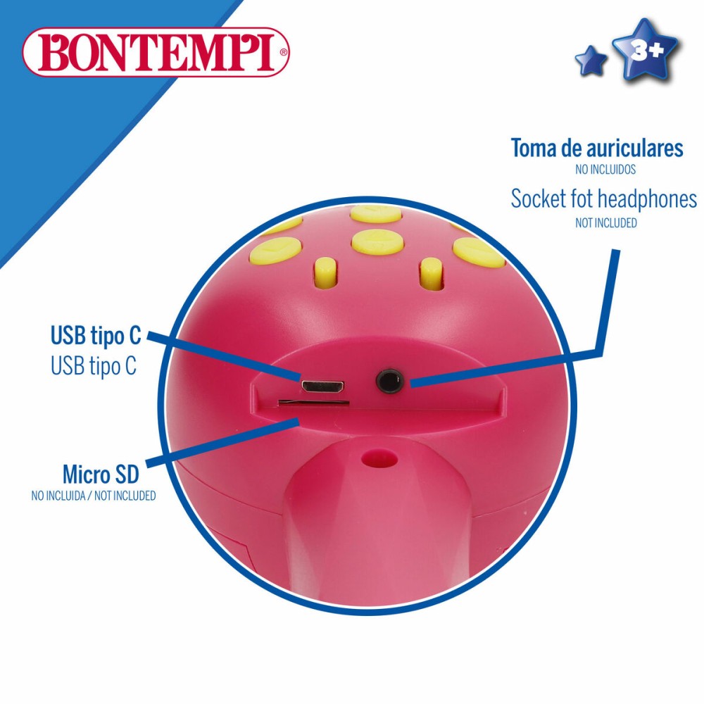 Microphone Karaoké Bontempi 6 Unités