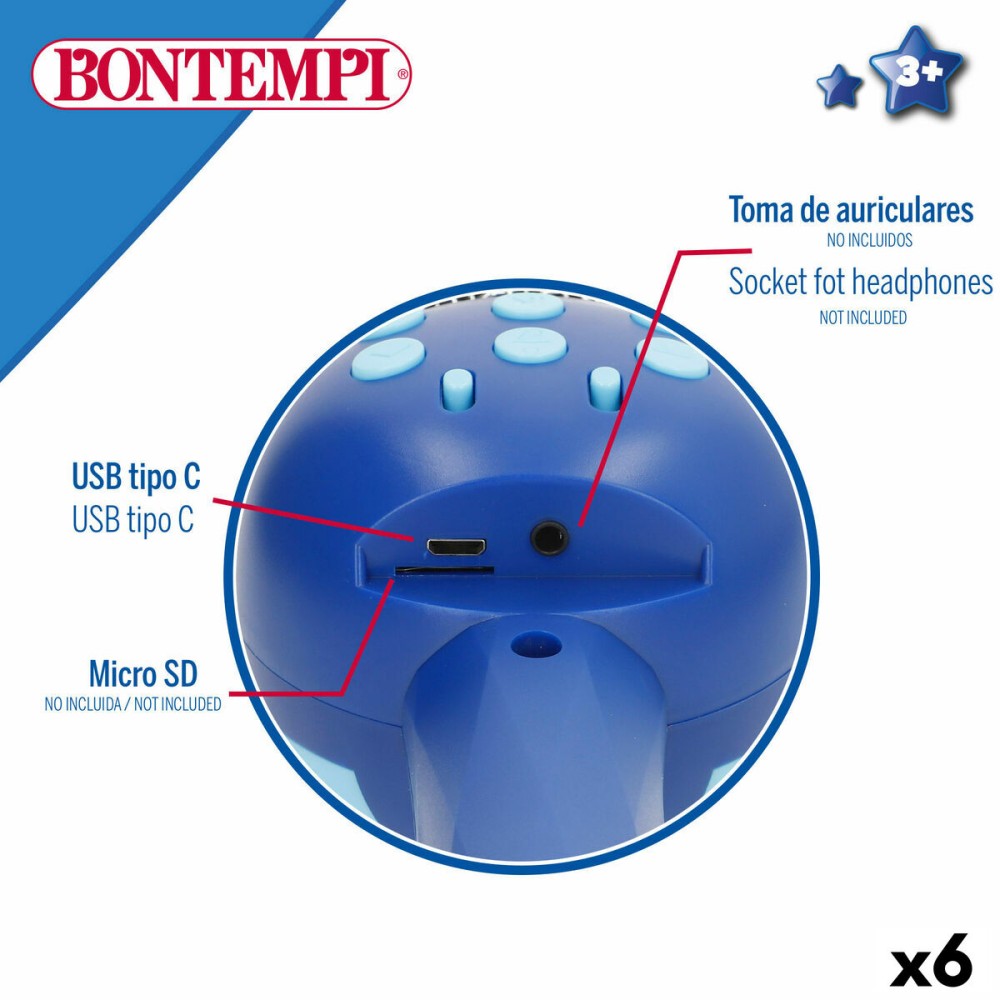 Karaoke Microphone Bontempi 6 Units