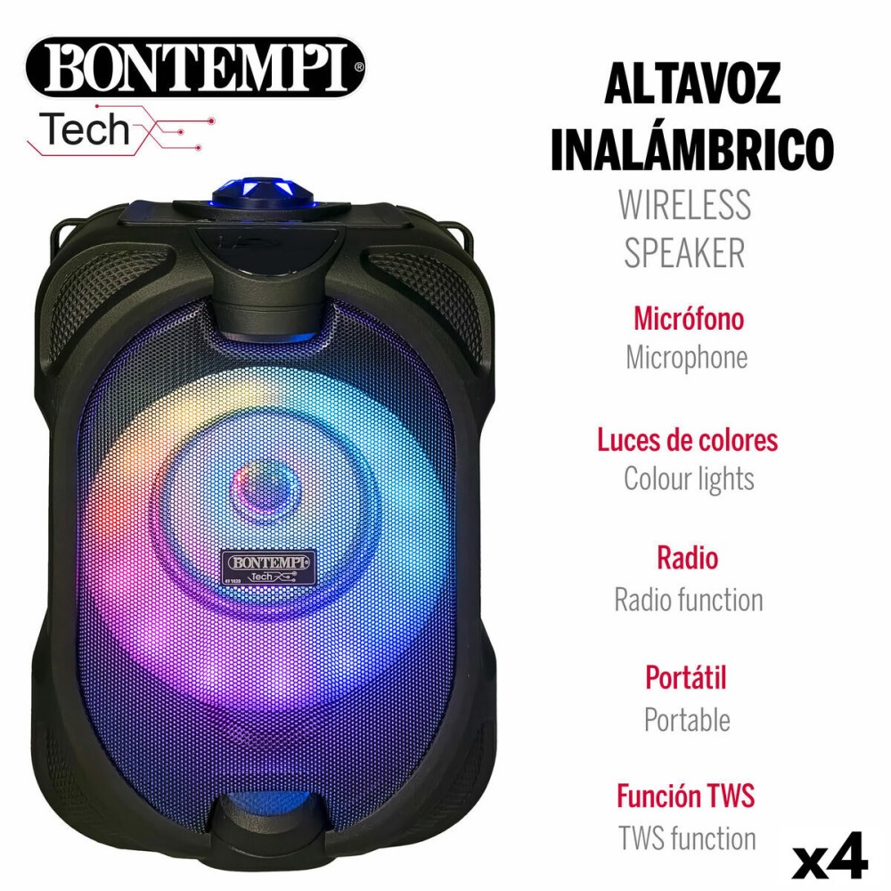 Speaker with Karaoke Microphone Bontempi 4 Units