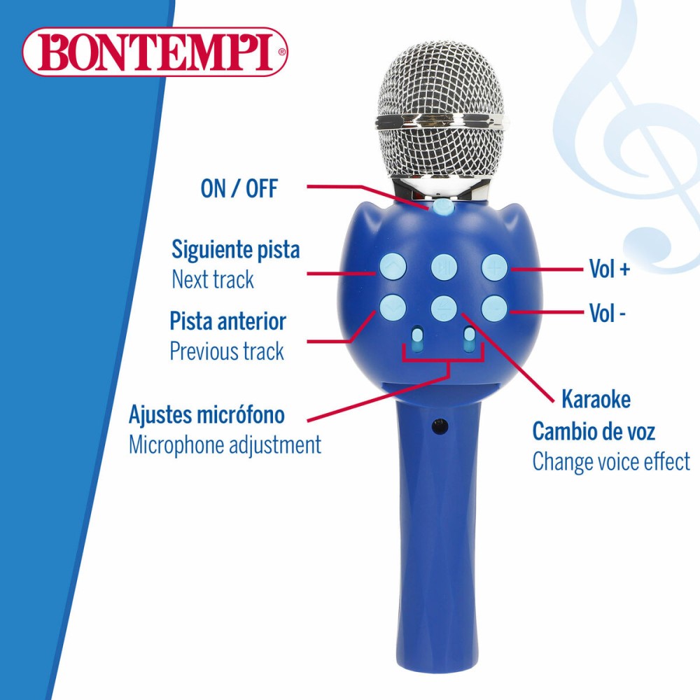 Karaoke Microphone Bontempi 6 Units
