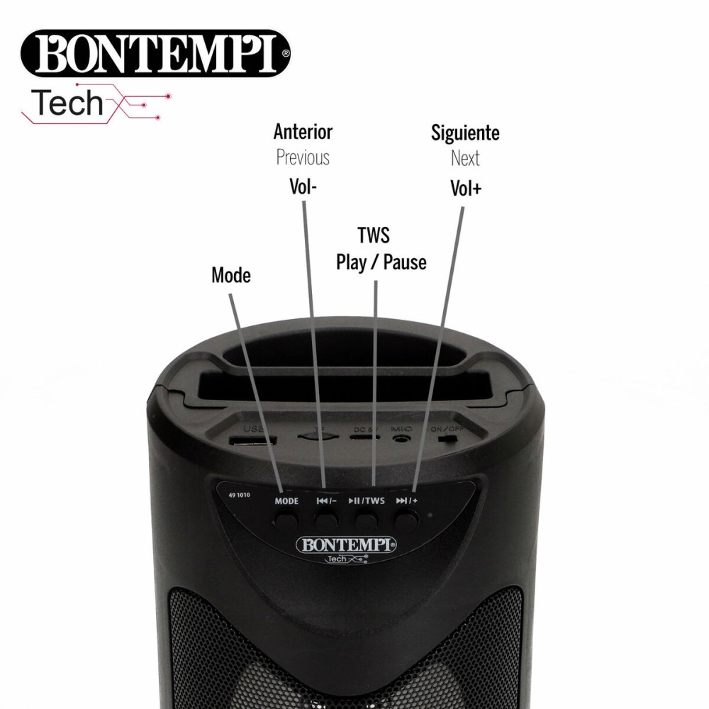 Speaker with Karaoke Microphone Bontempi 6 Units