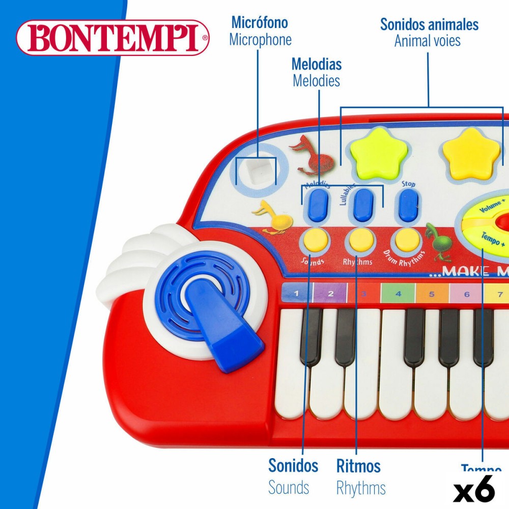 Piano Électronique Bontempi 38 x 18 x 17 cm (6 Unités)