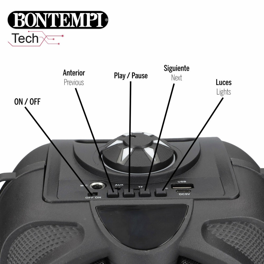 Speaker with Karaoke Microphone Bontempi 4 Units
