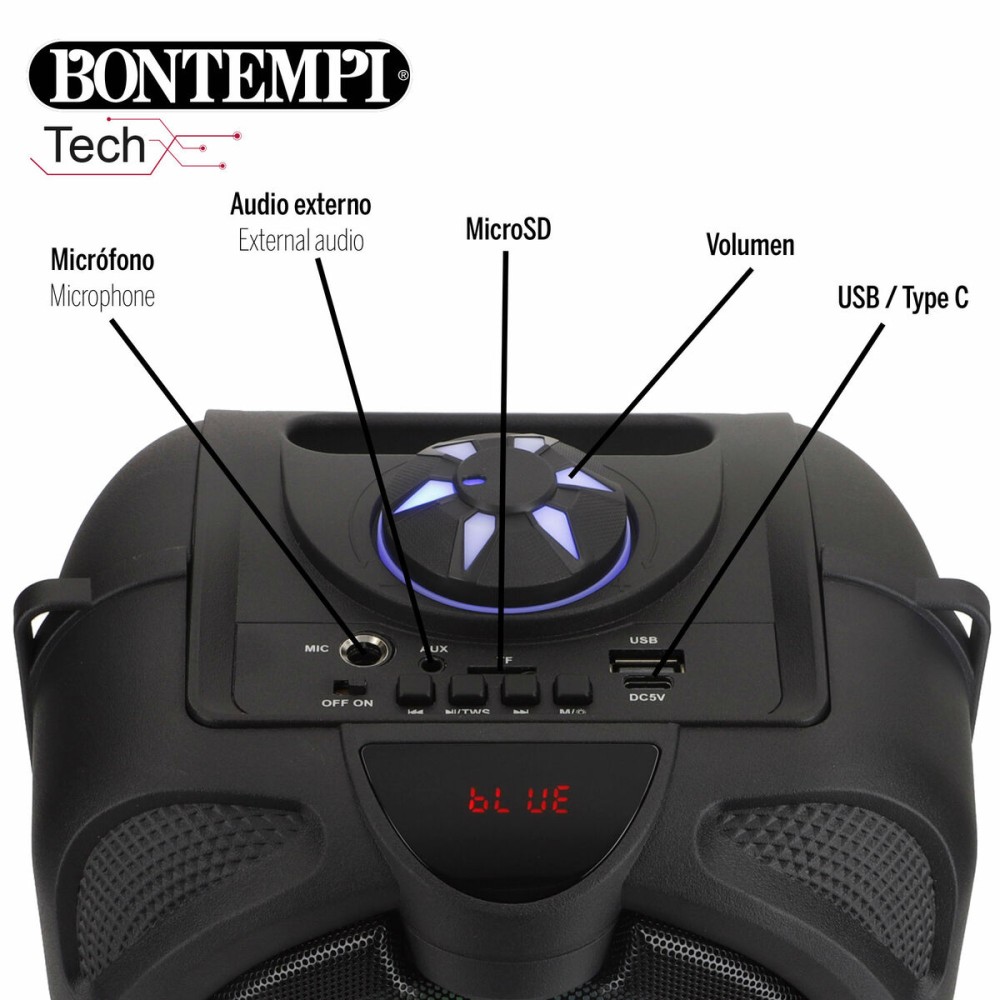Speaker with Karaoke Microphone Bontempi 4 Units