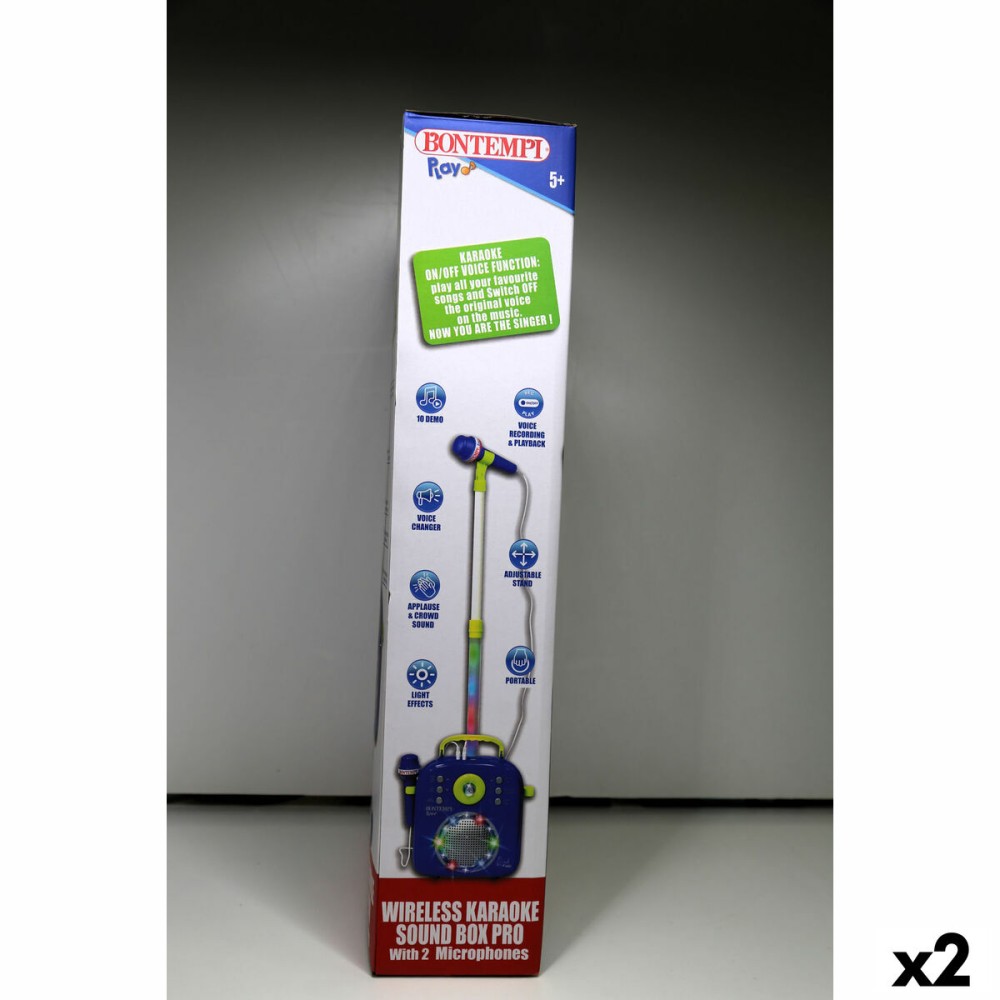Speaker with Karaoke Microphone Bontempi 2 Units