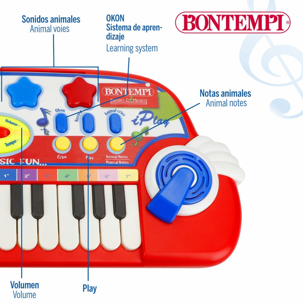 Piano Électronique Bontempi 38 x 18 x 17 cm (6 Unités)