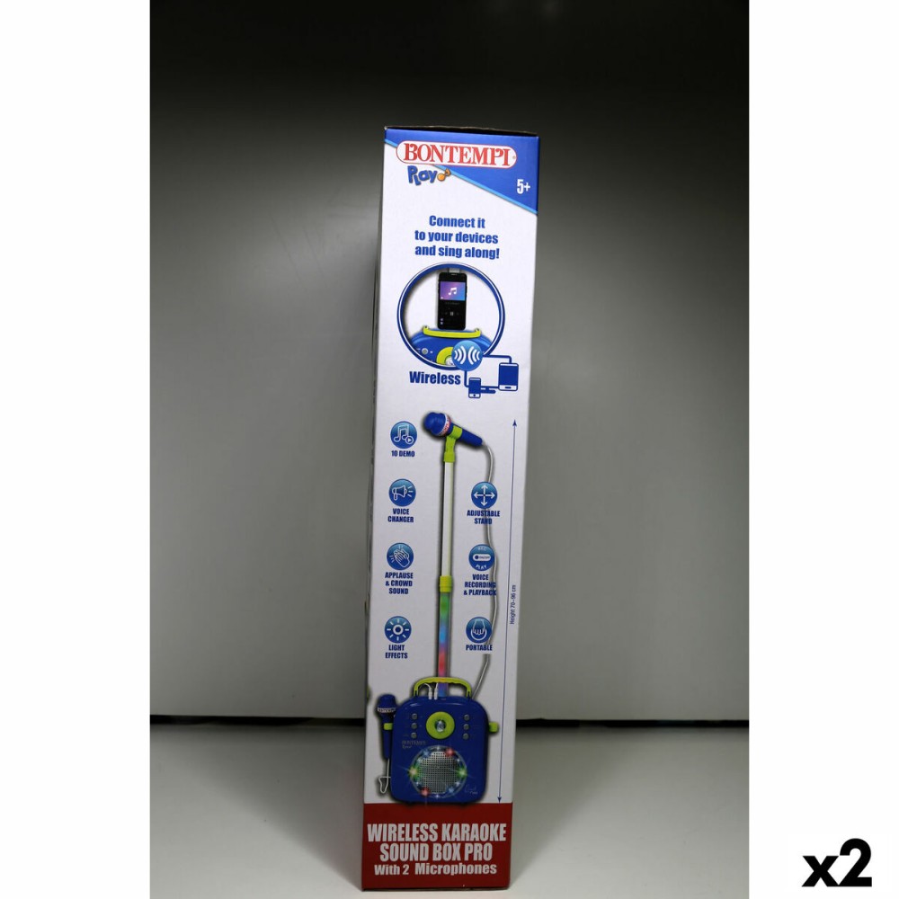 Speaker with Karaoke Microphone Bontempi 2 Units