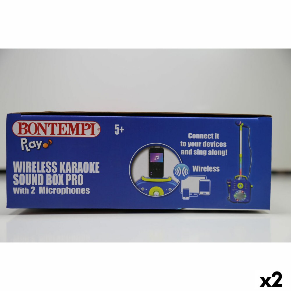 Speaker with Karaoke Microphone Bontempi 2 Units