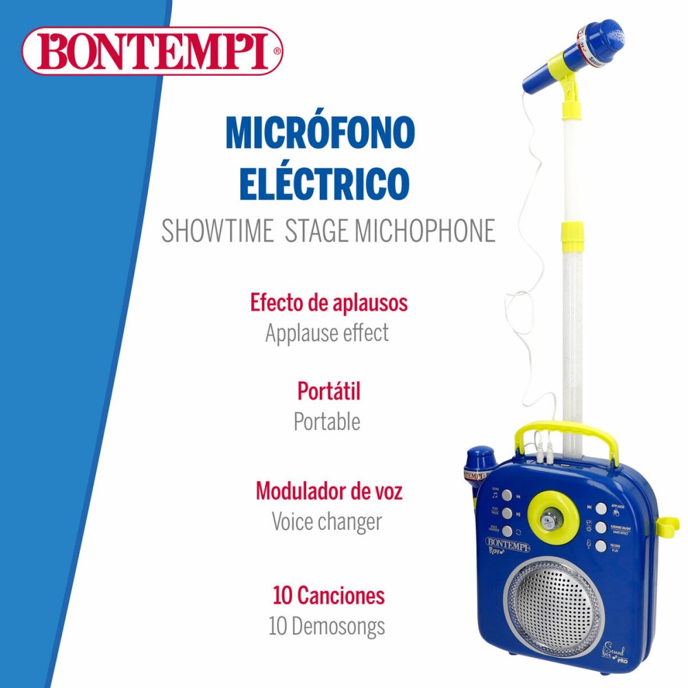 Speaker with Karaoke Microphone Bontempi 2 Units