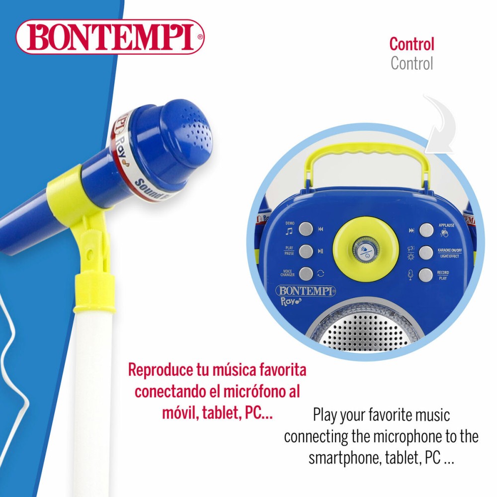Speaker with Karaoke Microphone Bontempi 2 Units
