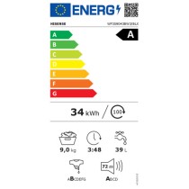 Machine à laver Hisense WF3S9043BW3 60 cm 1400 rpm 9 kg