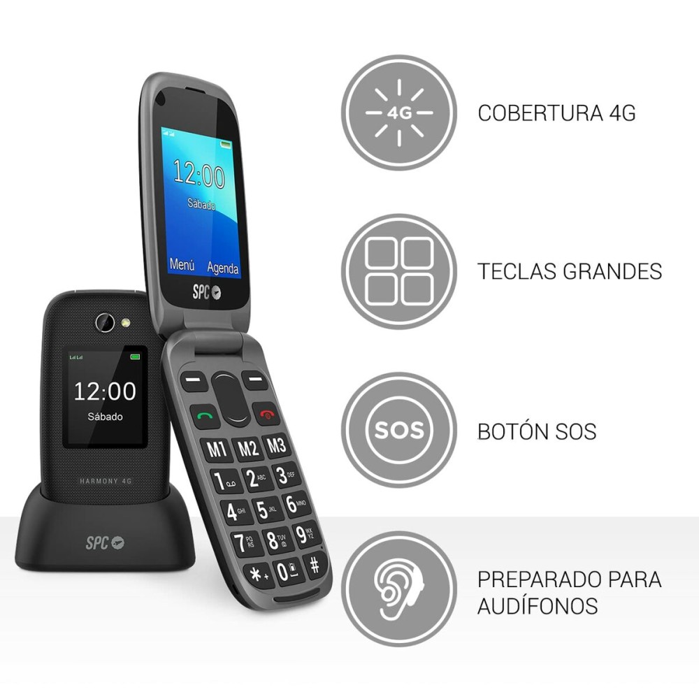 Mobiltelefon SPC 2330N HARMONY 4G 128 MB Schwarz 2,4"