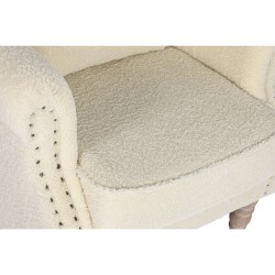 Fauteuil Home ESPRIT Blanc Naturel Bois d'hévéa 73 X 65 X 87 cm