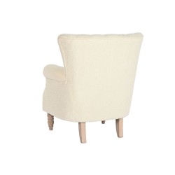 Fauteuil Home ESPRIT Blanc Naturel Bois d'hévéa 73 X 65 X 87 cm