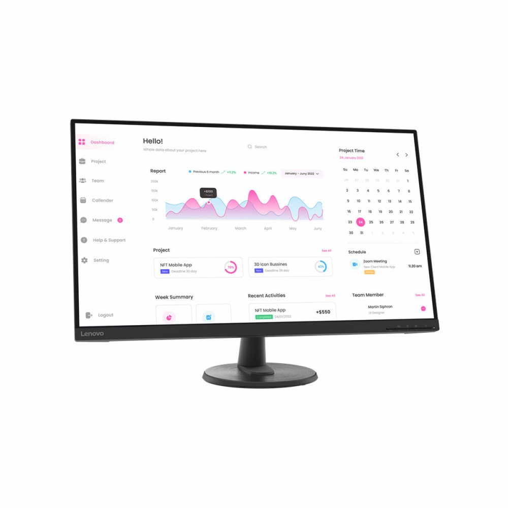 Écran Lenovo 66FCGAC2EU Full HD 31,5"