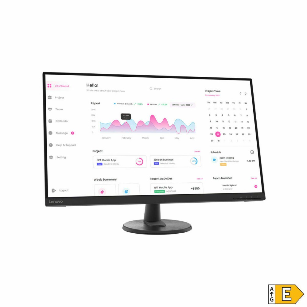 Écran Lenovo 66FCGAC2EU Full HD 31,5"