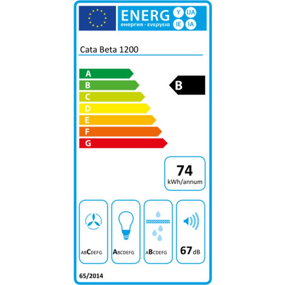 Hotte standard Cata BETA 1200 Acier
