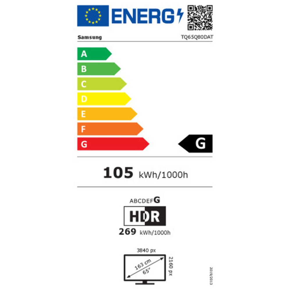 TV intelligente Samsung TQ65Q80D 4K Ultra HD HDR QLED AMD FreeSync 65"