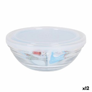Runde Lunchbox mit Deckel Duralex FreshBox Durchsichtig Ø 14 cm (12 Stück)