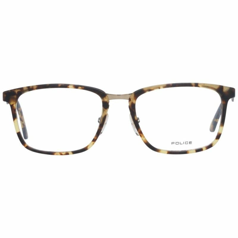 Men' Spectacle frame Police VPL684-52741M Yellow Ø 52 mm